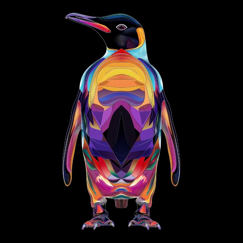 Pingouin oiseau incapable de voler Popart