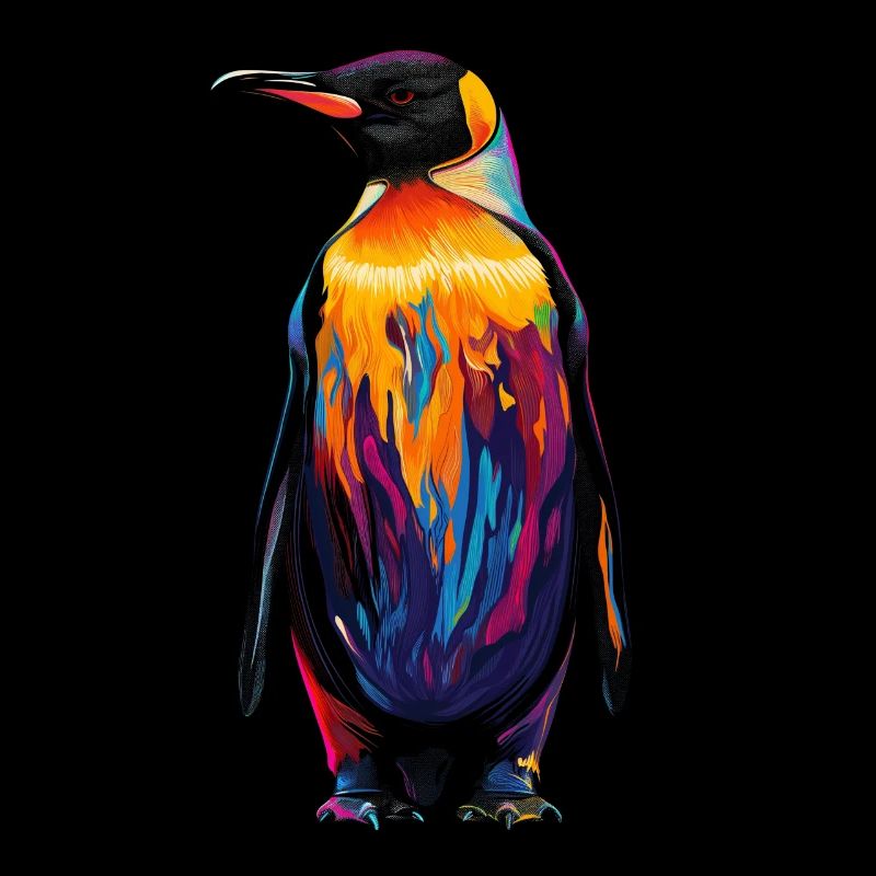 Pingouin oiseau incapable de voler Popart