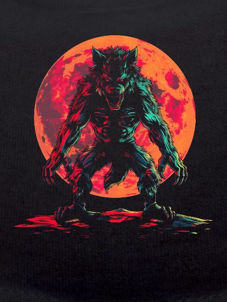 Werewolf Wolf Moon Popart