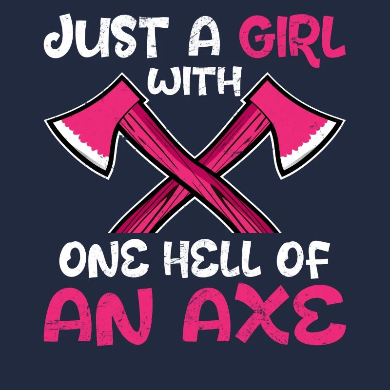 Axt werfendes Mädchen Beil-Werfer-Mädchen Eine Höl