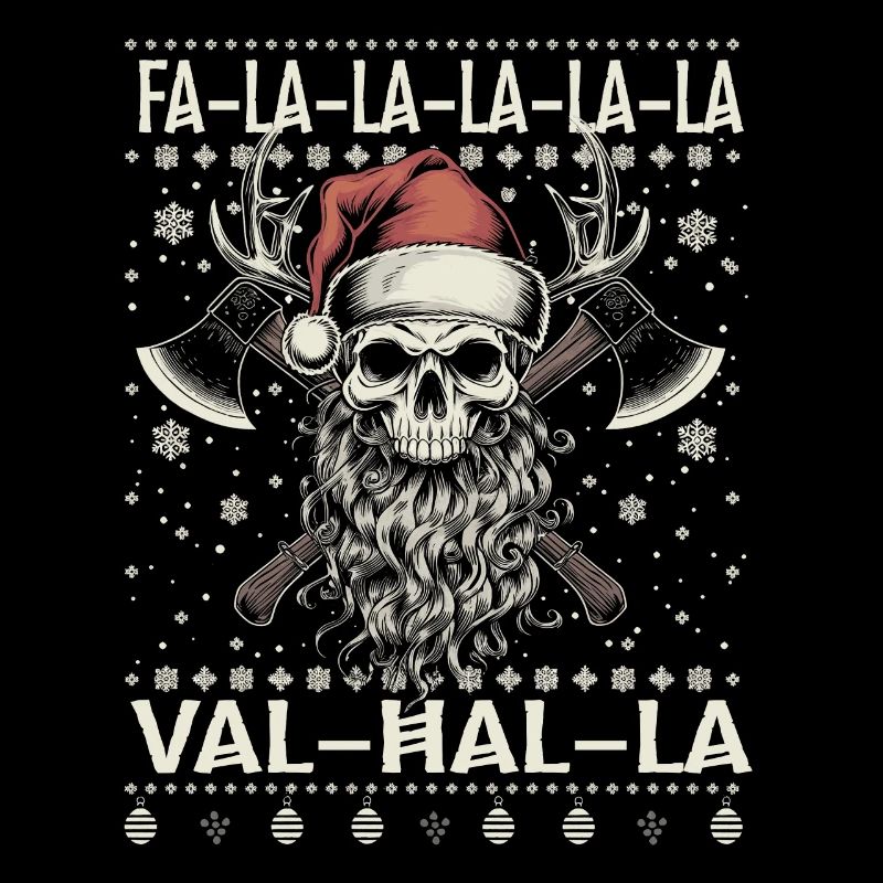 Noël viking Fa-la-la Valhalla Humour