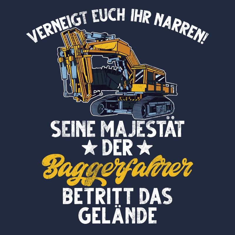 Excavator Driver Funny Construction Worker Profession Excavator