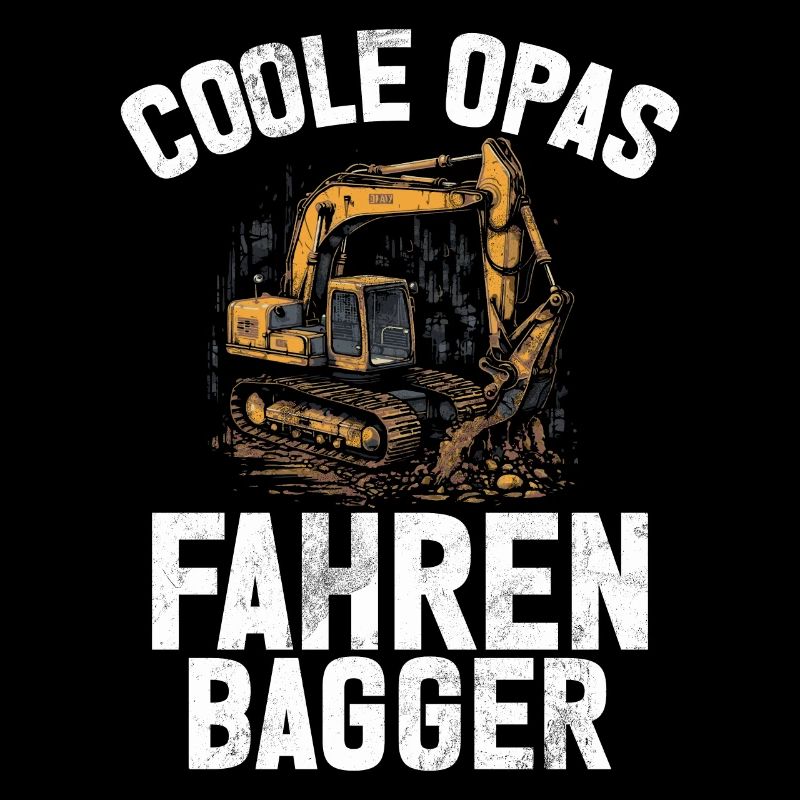 Excavator Driver Funny Construction Worker Profession Excavator