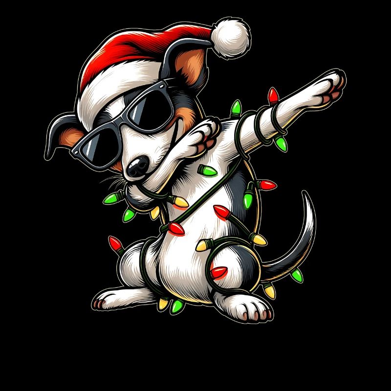 Polka Dot Rat Terrier Chien Lunettes de soleil Mignon