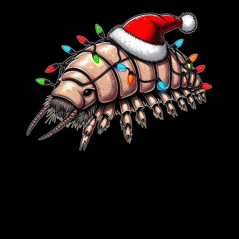 Isopodes Drôle Isopode Père Noël Noël