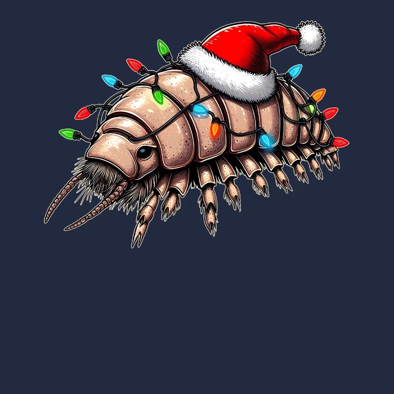 Isopodes Drôle Isopode Père Noël Noël