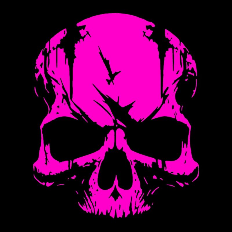 Pinker Skull Totenkopf