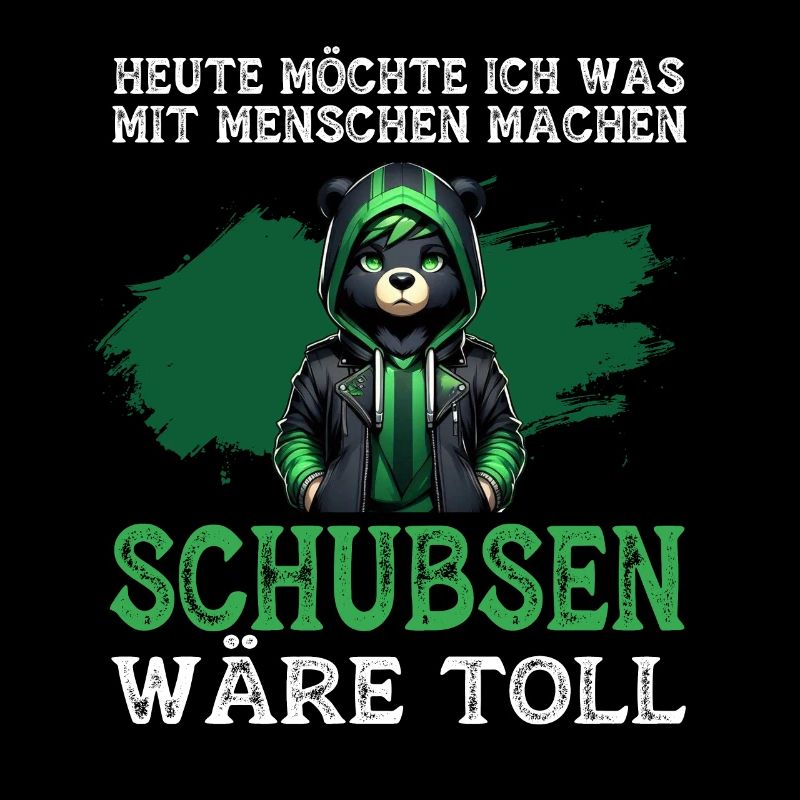 Heute möchte ich was mit Menschen machen Schubsen