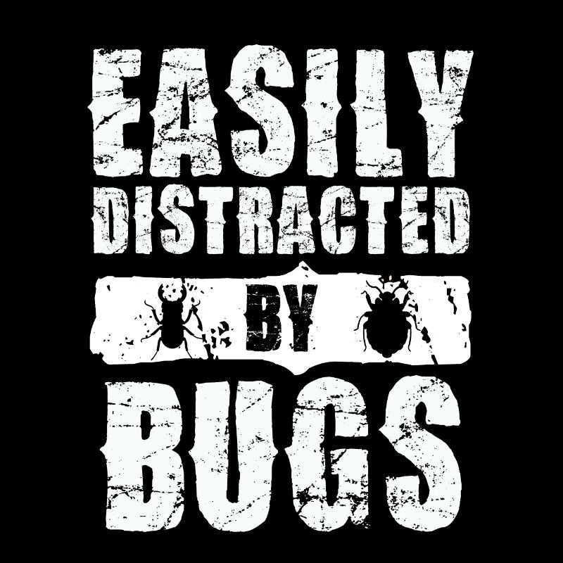 Facilement distrait par le motif d’insecte