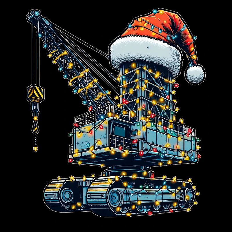 grutier HEO Heavy Equipment Santa Hat