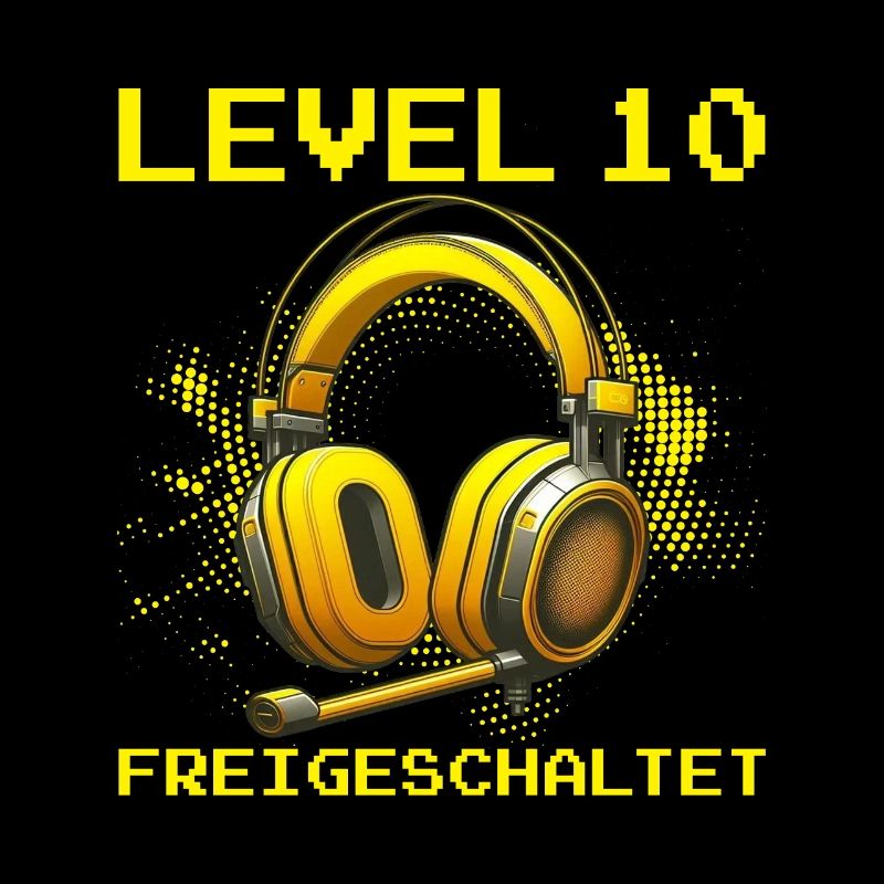 Level 10 Freigeschaltet Gaming Geburtstag PC