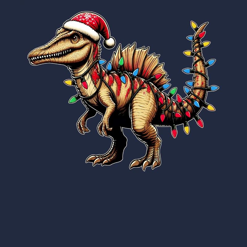 Spinosaurus Dinosaur Santa Hat Xmas