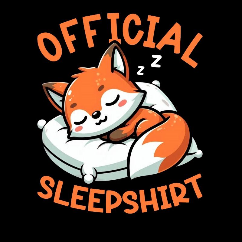 Officiel Sleeper Fox Mignon Drôle Paresseux