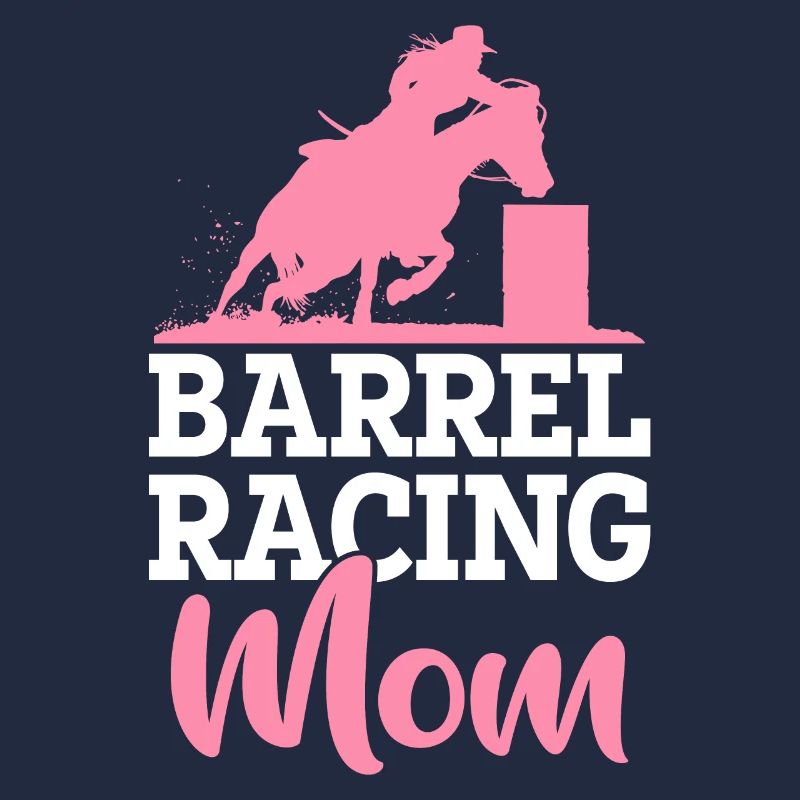 Barrel racer rodéo cheval course de barils maman