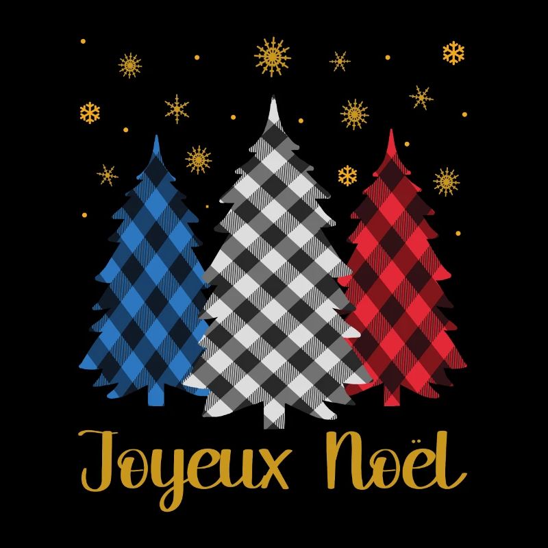 Joyeux Noël drapeau français couleur joyeux sapin de Noël