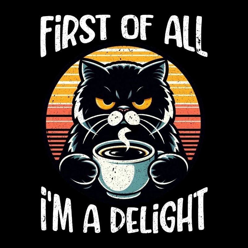 Au début, je suis un délice, un chat mécontent