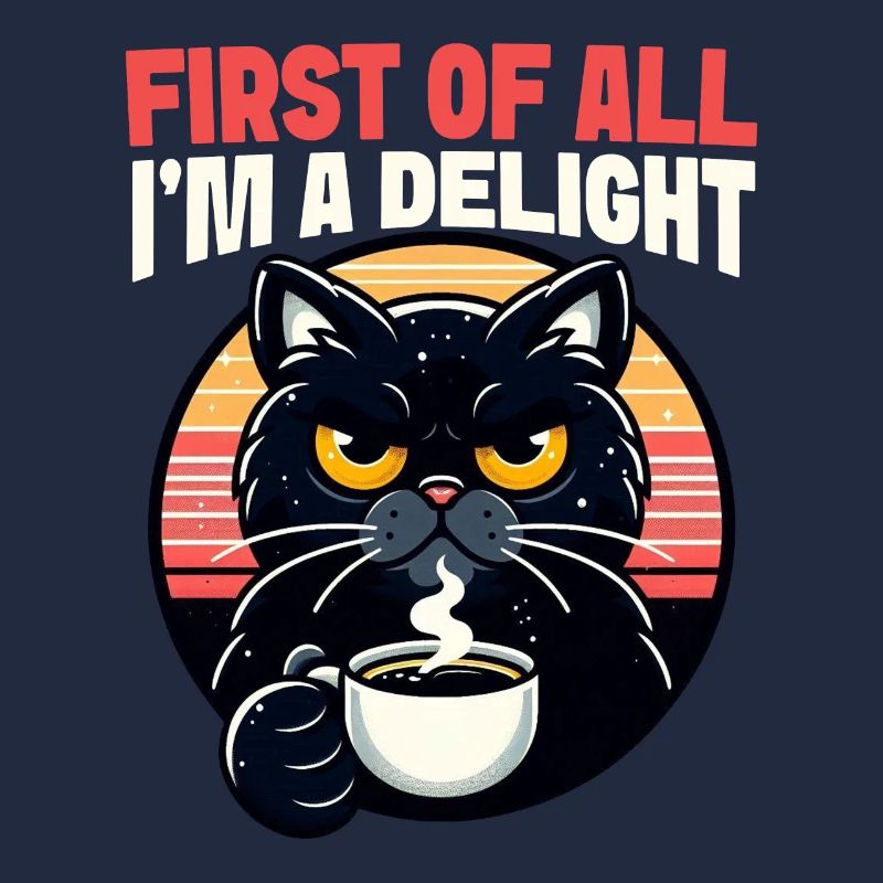 At first I'm a delight a disgruntled cat
