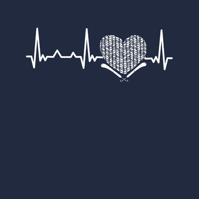 Crochet heartbeat pattern love