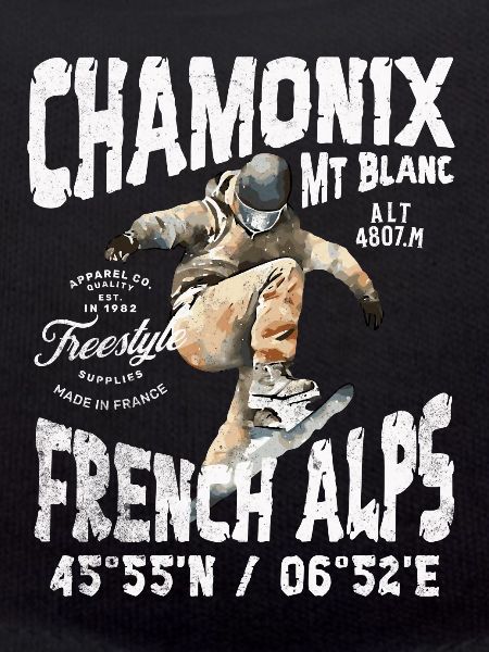 Skateboarding Chamonix Mont Blanc