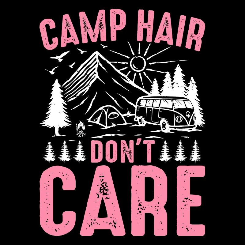 Rv Camping Camper Camping Mädchen Camp Haar Don't