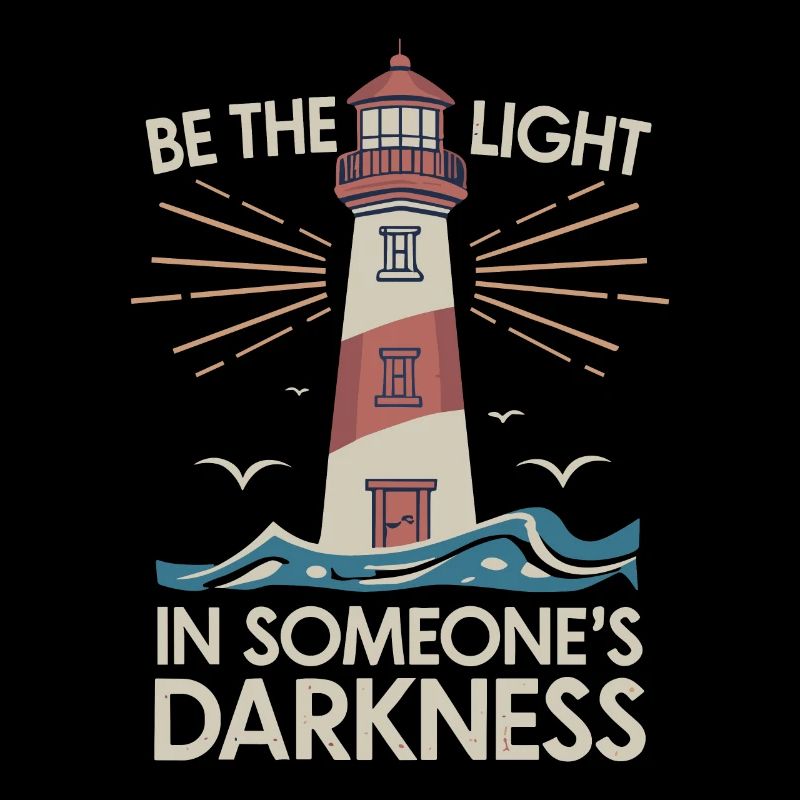 Lighthouse Motivational Saying - Positive Thinking