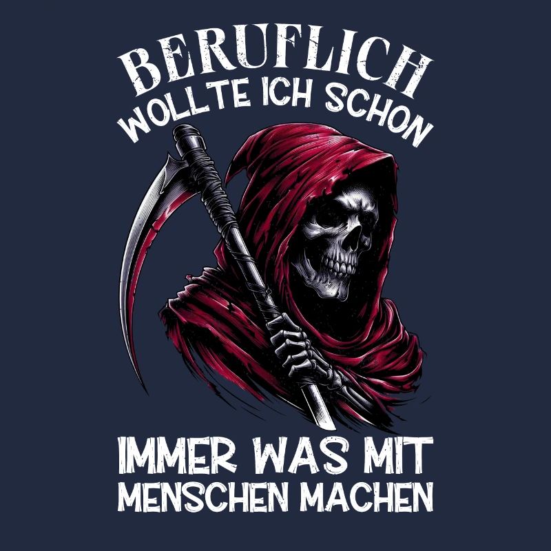 Sarkastischer Sensenmann Schwarzer Humor Dunkler
