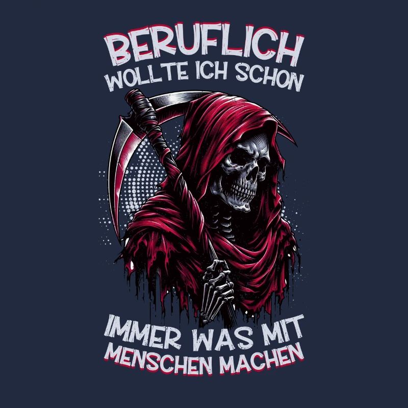 Sarkastischer Sensenmann Schwarzer Humor Dunkler
