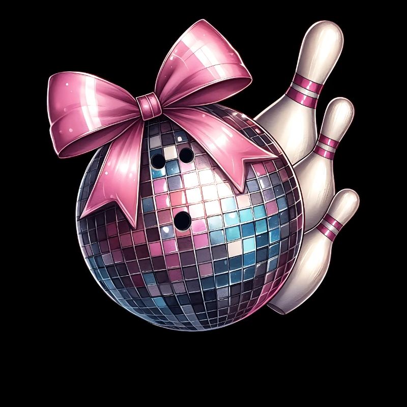 Coquette Bowling Ball Quilles Checkered Disco