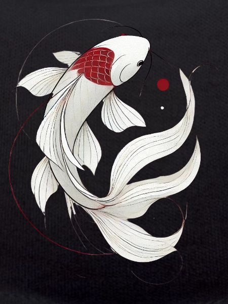 Elegant Koi Fish Illustration