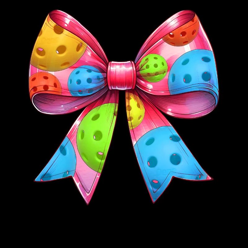 Coquette Bow Pickleball Muster Mothers Day Rosa