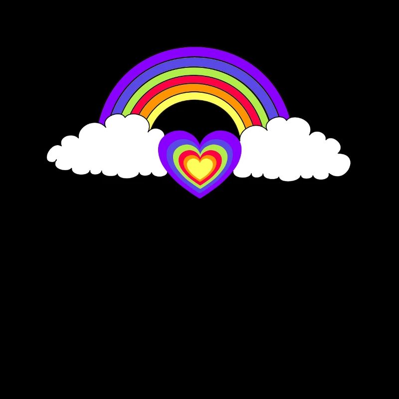 Rainbow Heart Hearts Love Valentine
