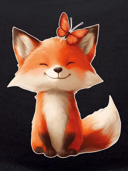 Fox with Butterfly