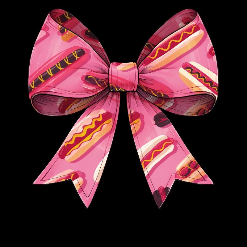 Coquette Bow Hot Dog Hotdog Muttertag Muster