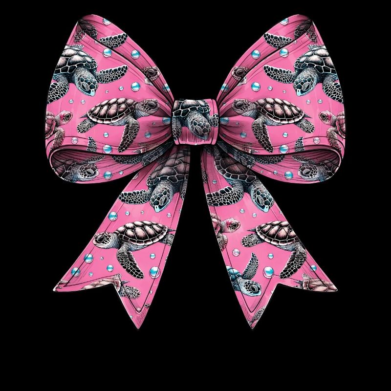 Coquette Bow Tortue Tortue Mer