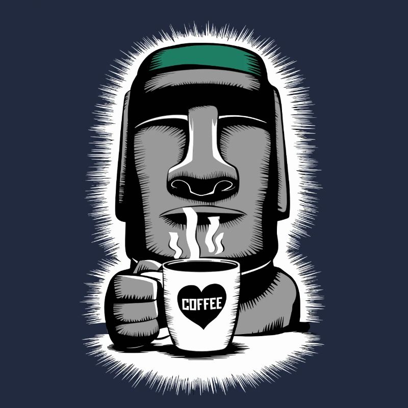 Easter Island Kaffee Moai Herz Tasse