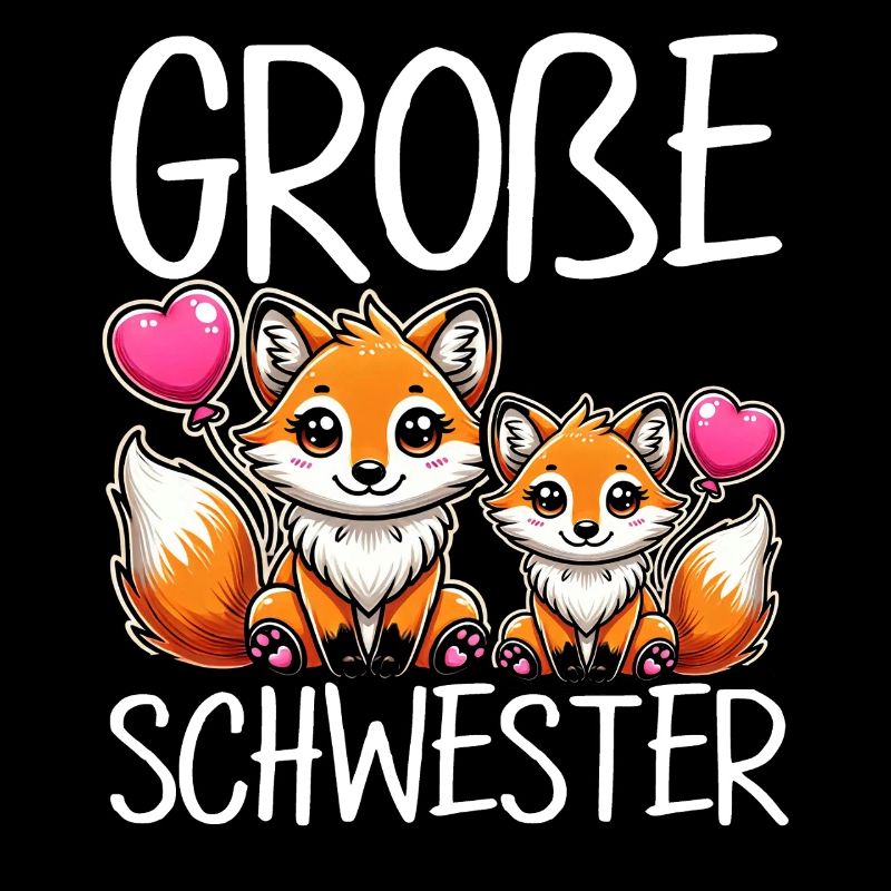 Große Schwester Fuchs Baby Enthüllung