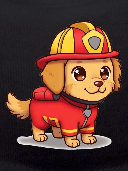Animal Cartoon Fire Dog