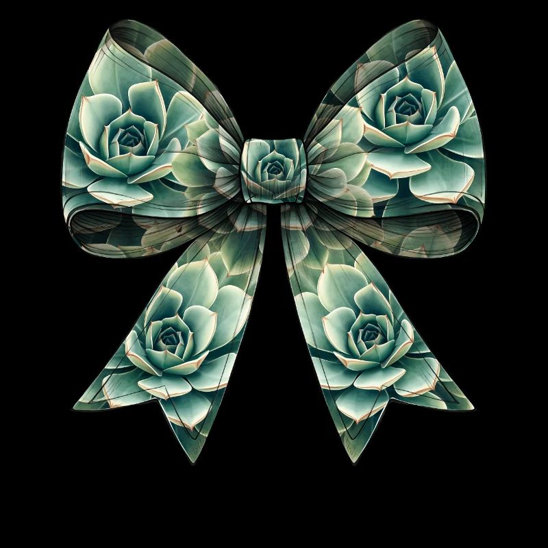 Coquette Bow Succulent Cactus Print Plant Mom