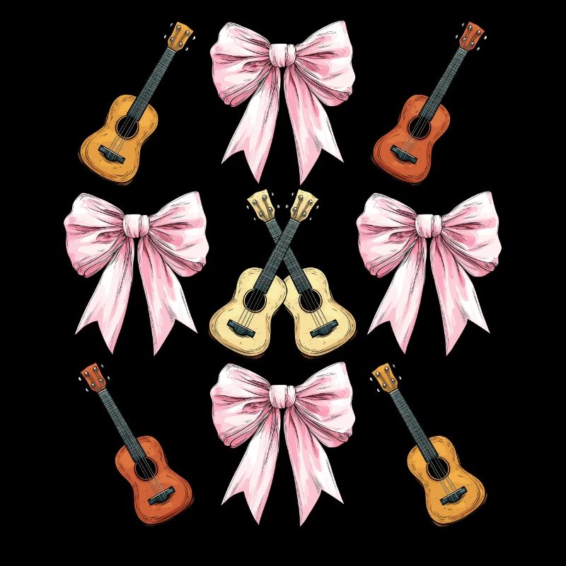 Coquette Bogen Ukulele Gitarre Uke Mädchen Mama