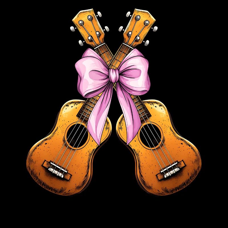 Coquette Bogen Ukulele Gitarre Uke Mädchen Mama