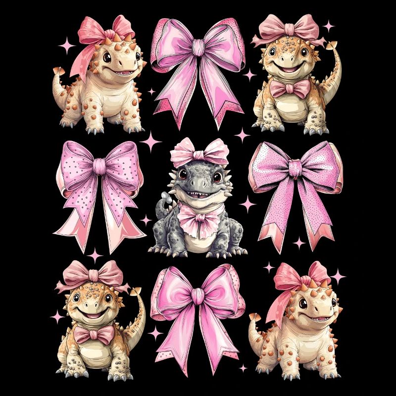 Coquette Bogen Ankylosaurus Dinosaurier Mädchen