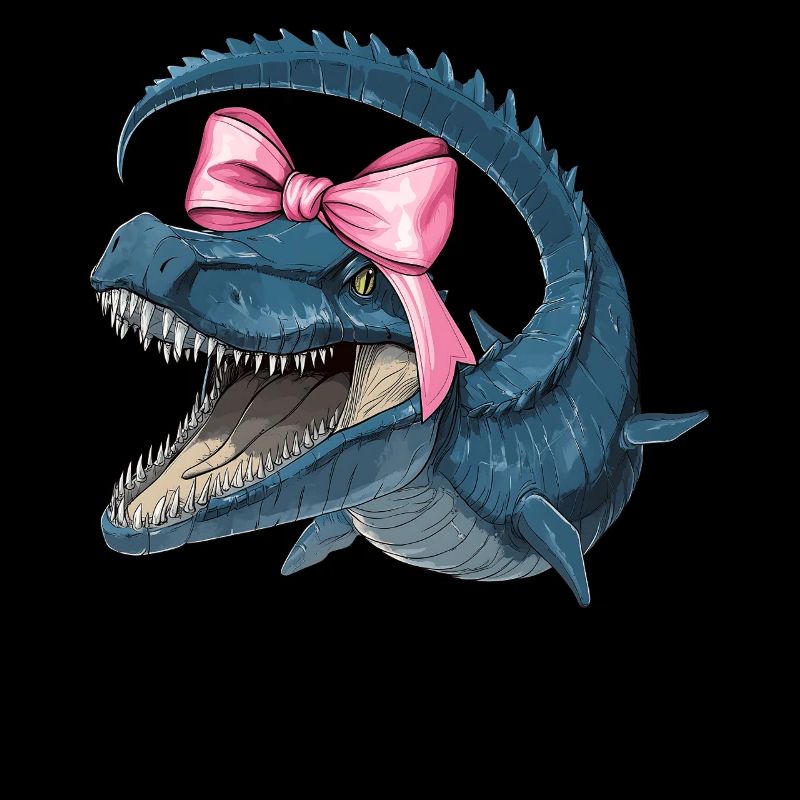 Coquette Bogen Mosasaurus Dinosaurier Mädchen Mama