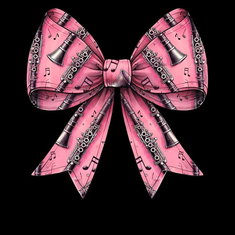 Coquette Bogen Klarinette Mädchen Muster