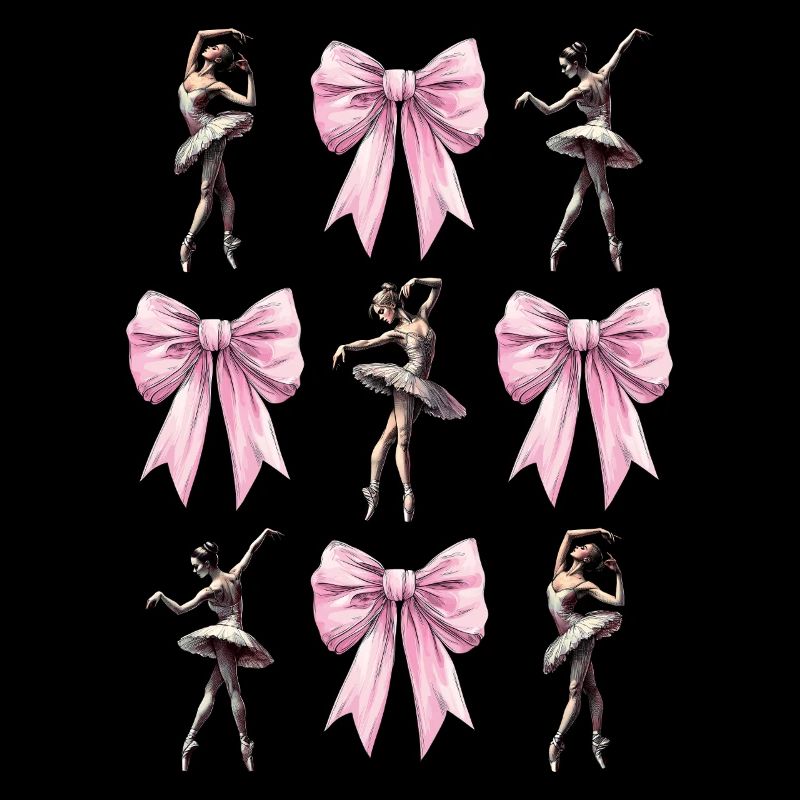 Coquettish Bow Ballerina Dance Ballet Dancer