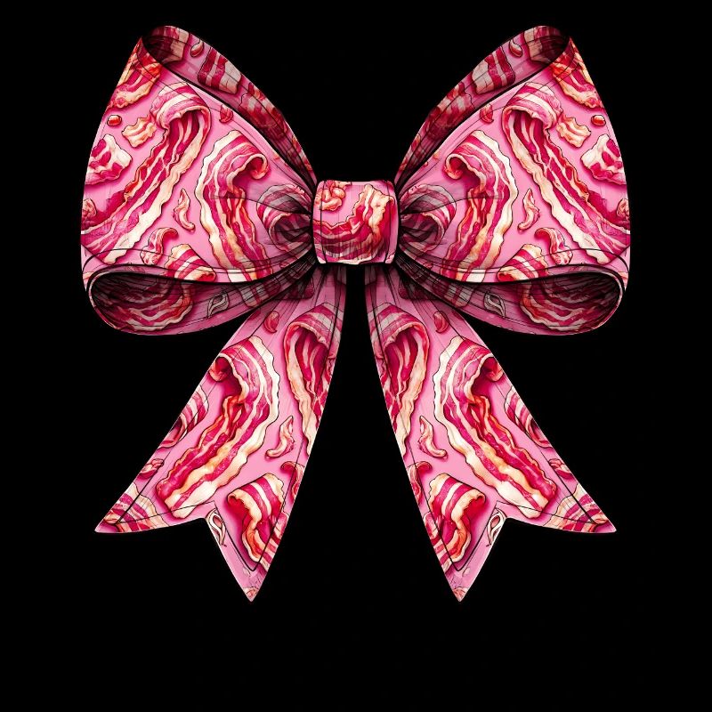 Coquette Bow Bacon Strips Pattern