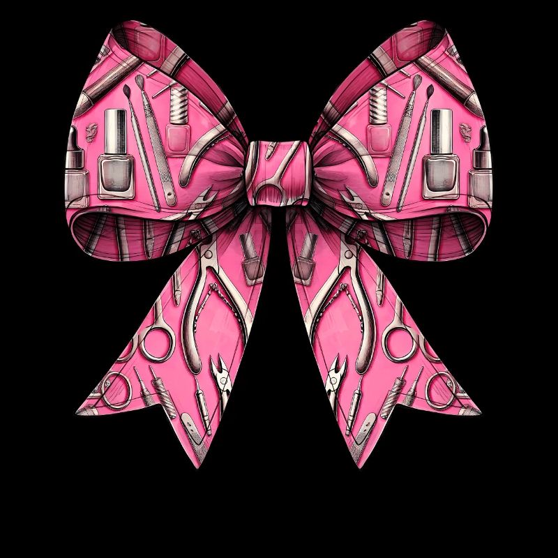 Coquette Bow Nail Tech Tools Esthéticienne