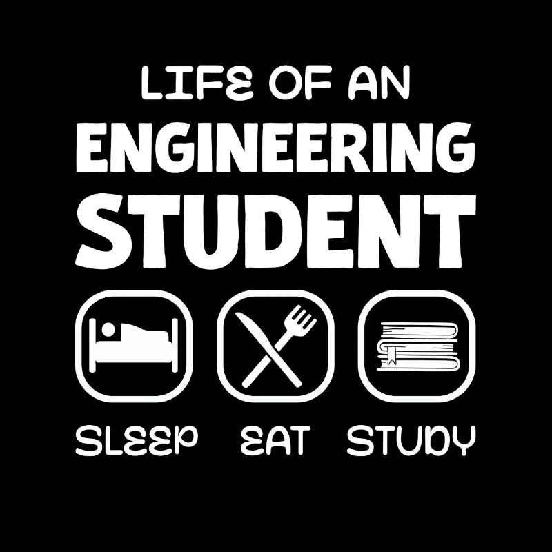 Leben Eines Ingenieurstudenten Schlaf Essen Lernen