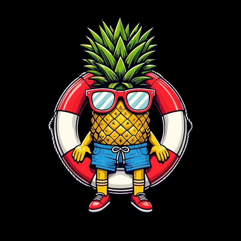 ananas aventure plage vacances cool été motif