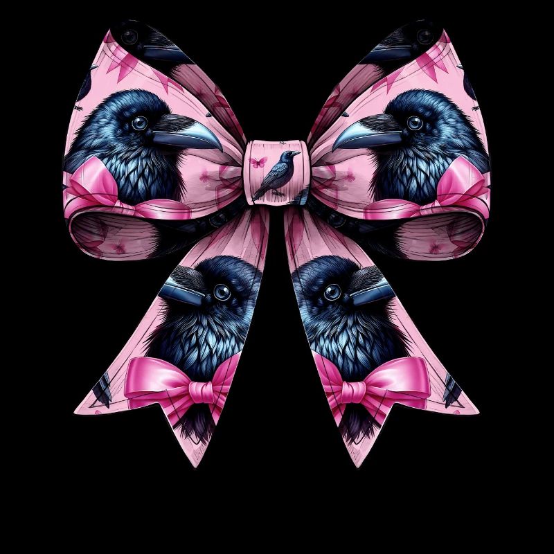 Coquette Bogen Rabe Krähe Vogel Muster Mädchen