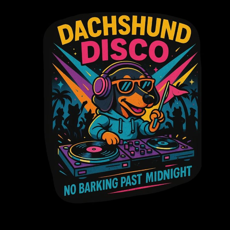 Dachshund Disco – Party Dog Design